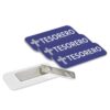 Tesorero (Cross) Rounded Corners Name Tag/Badge, 1 x 3 Spanish Church Staff Badge with Magnet Backing, Blue (3 Pack)