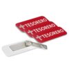 Tesorero (Cross) Rounded Corners Name Tag/Badge, 1 x 3 Spanish Church Staff Badge with Magnet Backing, Red (3 Pack)