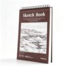TesRhino 1 Pack Sketch Book, 9 x 12 Inch Top Spiral Sketchbook for Drawing, 100 Sheets Per Pad 68lb 100gsm Acid Free Smooth Paper for Adults Kids