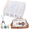 tesrhino 288 Colors Acrylic Paint Markers, Waterproof Paint Pens with Flexible Brush Tip, Auto Ink Control Large Capacity Acrylic Markers for Wood Stone Canvas Glass Ceramic