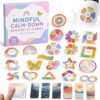 Texture Stickers Sensory, 106PCS for Desk Office Home, Calm Stress Relief