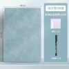 Texvora 2 Pcs Blue Portable Whiteboard Notebooks, A5 Size 9.5 x 6.6 in Reusable Dry Erase Board, PU Material Desktop Memo Pads with Eraser & Pen for Daily Planning, Study & Drawing Practice