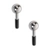 Texvora 2 Pcs Stainless Steel Ice Globes for Face, Cryo Sticks for Facials, Hot and Cold Therapy, Cooling Facial Massager for Puffiness, Headache Relief, 5.3 x 1.9 in / 135 x 50 mm