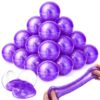 Teyva Daily 24 Pcs Galaxy Mud Putty, Planet Balls, Sensory Toys for Stress Relief, Starry Night Putty for Kids Adults, Party Favors Goodie Bag Fillers(Purple)