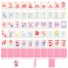 Teyva Daily Engraved Mini American Mahjong Tile Set 160 Quality White Tile (1.2 Inch, Tiles Only) Travel Mini American Mahjong Game for Ideal Gift(Animal Style)