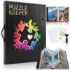 Teyva Daily Puzzle Storage Folder for 1000 Pieces 35 Sheet/70 Puzzles 50 Set Stickers, 28.35" x 21.26" Large Capacity Jigsaw Book Holder Storage Binder Saver for Jigsaw Enthusiasts