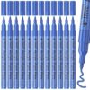 TFIVE 12 Blue Acrylic Paint Markers, Permanent Paint Pens Extra Fine Tip