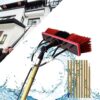 TGBHM 13.1Ft Window Cleaning Kit Water Fed Pole Glass Cleaning Tools for High Windows Solar Panel Cleaner Outdoor Window Washing Equipment