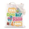 TGBJE Elephant Piggie Inspired Tote Grocery Bag Pre Teacher Life Gift For Bookish Bookworm (Read Tote)