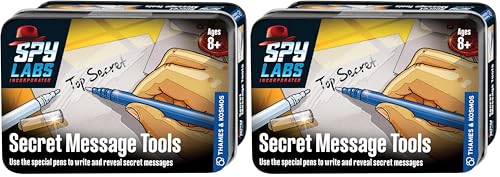 Thames & Kosmos Spy Labs Inc: Secret Message Tools Exchange Confidential Info w/Secret Pens | Essential Tools & Tricks of The Trade from The Detective Gear Experts for Young Investigators Medium