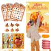 Thanksgiving Games - 4 in 1 Thanksgiving Games Crafts Kids Family Children