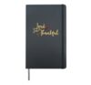 Thanksgiving Lord I'm Thankful Turkey Day Holiday Fall Hardcover Journal, Black