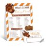 Thanksgiving Party Game, Thanksgivings Decorations for Large Groups - What is Your Turkey Name Activities, Fall Families Classroom Supplies with 30 Pcs Sticker Tags -37
