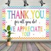 Thank You for All You Do Backdrop Party Decoration Banner