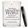 Thank You Gifts for Women, Encouragement Gifts for Women - You are Amazing Friend Candle, Inspirational Birthday Candles for Her, Uplifting Thoughtful Presents, Patchouli Orange Mango Goji Soy Candle