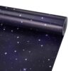 Thboxes Night Sky Bulletin Board Paper Roll, 16.9" x 20 ft Waterproof Erasable Non Woven Fabric Background, Reusable Cuttable Classroom Decoration Backdrop for School, Office, Home, DIY Crafts