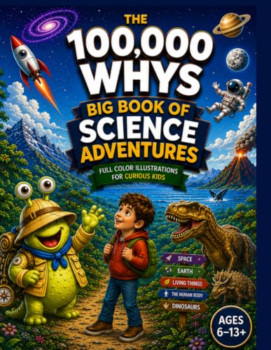The 100,000 Whys: Big Book of Science Adventures: Fully Illustrated Answers, Fun Facts & Expeditions Through Space, Earth, Living Things, the Human ... Ifs, 100,000 Whys and Amazing Inventions.)