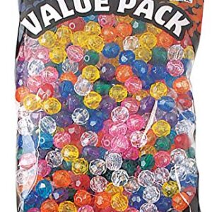 The Beadery 8mm Faceted Bead, 900-Piece, Multi, Small