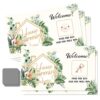 THEBESTU 50 Pcs Housewarming Scratch Off Cards, Watercolors Plants Scratch Cards for Rustic New Home New House Party Supplies, Housewarming Party Lottery Group Activity