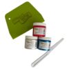 The Crafter's Workshop Patriotic Paint Set and Art Kit – Stencil Butter Starter Kit with 3 Colors in 2-oz Jars of Paint Paste + 2 Tools DIY Painting Set for Canvas, Journals & More