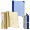The Folio® Important Document Organizer by Savor | Binder with Guided Labels, Acid-Free File Folder Organizer with 10 Pockets, Document Holder for Home Records, Legal and Medical Papers (Slate/Blue)