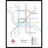 The Happy Puzzle Company - Bristol Underground Jigsaw Map 1000 Pieces - Jigsaw Puzzles for Adults 1000. This is an official Transport For London licenced product.