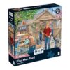 The House of Puzzles | Our Man Shed Jigsaw Puzzle | Robert Barry Artist | Garden & Flowers Theme | Big 500 Pieces | 19 x 27 in | Sustainably Made