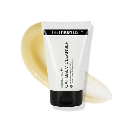 The INKEY List Oat Cleansing Balm 1.69 Fl Oz – New & Improved Formula, Makeup & SPF Remover, 5% Oat Kernel Oil for Hydration & Skin Barrier Support, Gentle Cleanser for Sensitive Skin