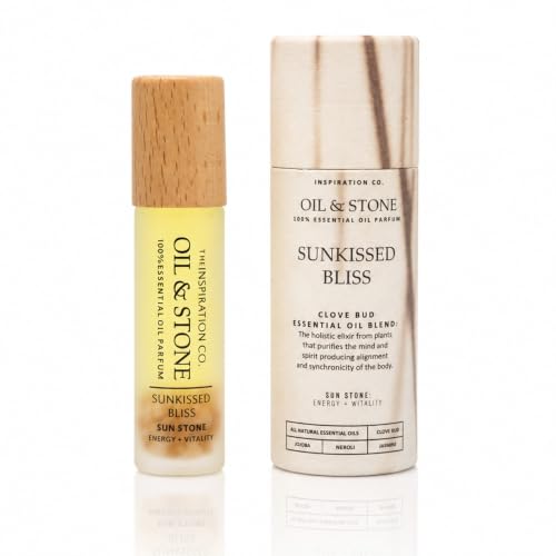 THE INSPIRATION CO. Premium Perfume Oil Roll-On - Alcohol-Free Long Lasting Fragrance with Natural Essential Oils - Travel Size - Smooth Rollerball Application (Sunkissed Bliss)