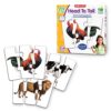 The Learning Journey: Match It! Head to Tail - 20 Self-Correcting Animal-Themed Puzzle Sets - Matching Puzzles for Children Ages 3-6 Years (40 Pieces)