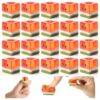 Thenshop 20 Pcs Watermelon Ice Cube Bulk Squeeze Stress Relief Fidget Toys Mini Food Stress Relief Balls Cute Squeeze Toy for Employee Coworker Friends Office Toys Desk Decor