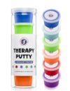 TheraBuilders Therapy Putty Set, 6 Levels of Firmness, 3 Ounces Each Container, Multi-Color