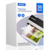 Thermal Laminating Sheets, 9” x 11.5” Laminating Sheets, 3 Mil Thickness Clear Laminating Pouches, Compatible Thermal Laminators, 50 Packs.