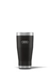 Thermos - Icon Granite Black Travel Tumbler (470ml), Reusable Insulated Stainless Steel Coffee Cup for Hot or Cold Drinks, Vacuum Sealed Water Flask with a Leak-Proof Lid, 7hr Hot/22hr Cold