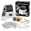 The Thames & Kosmos Rock Tumbler Essential STEM Tool | Durable, Leak-Proof, Noise-Reducing Barrel, Built-in Timer | Polish & Shine Kids Rock Collections, Includes Authentic Specimens & Polishing Grits