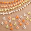 Thiccywoov 100 Pcs Puakenikeni Clay Flower Beads 4 Mixed Colors 25mm Air Dry Hawaiian 3D Jasmine Clay Flower Beads for Jewelry Making DIY Bracelets Earrings Necklaces Craft Garland Supplies Kit