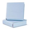 Thickened Color Brick Notebook, A5 720 Pages Hardcover Journal with PU Leather Cover, 80GSM Ink-Resistant Paper, Ribbon Bookmark & Elastic Pen Holder, Cute Diary Planner for Notes, Lists (Blue)