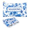 Thickened Mahjong Tile Bag with Zipper, Fits 1.2 Inch Tiles, Holds 166 American Mahjong Tiles, Portable Mahjong Carrying Pouch for Tile Storage Organization, Blue