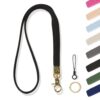 Thin Braided Stretchy Long Neck Kechain Lanyard for ID Badges & Keys