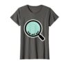 Third Grade Ant Explorer Magnifying Glass Design T-Shirt, Women, Asphalt Grey, XX-Large