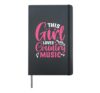 This Girl Loves Country Music Hardcover Journal, Black