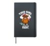 This Girl Loves To Fart Funny Sarcastic Farting Hardcover Journal, Black