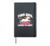 This Girl Loves To Fart Funny Sarcastic Farting Hardcover Journal, Black