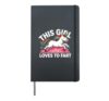 This Girl Loves To Fart Sarcastic Funny Farting Hardcover Journal, Black
