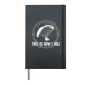 THIS IS HOW I ROLL Hang Gliding Funny Paraglider Hardcover Journal, Black