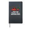 This Is My Christmas Movie Watching Shirt Winter Pickup Xmas Hardcover Journal, Black