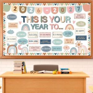 This is Your Year to Bulletin Board Set Boho Positive Classroom Decorations