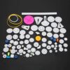 Thonlai 85pcs Plastic Gear Set Impact Durable for DIY Scientific ABS Accessories