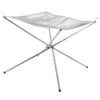 Thonlai Collapsible Stainless Steel Mesh Fire Pit Durable Fire Mesh Outdoor Barbecue Grill, Stable Structure, Dense for Efficient Heating, Easy Assembly, Outdoor Cooking