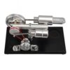Thonlai Stirling Engine Model Kit Hot Motor Generator with Colorful LED for Educational Science Physics Experiment Baseplate